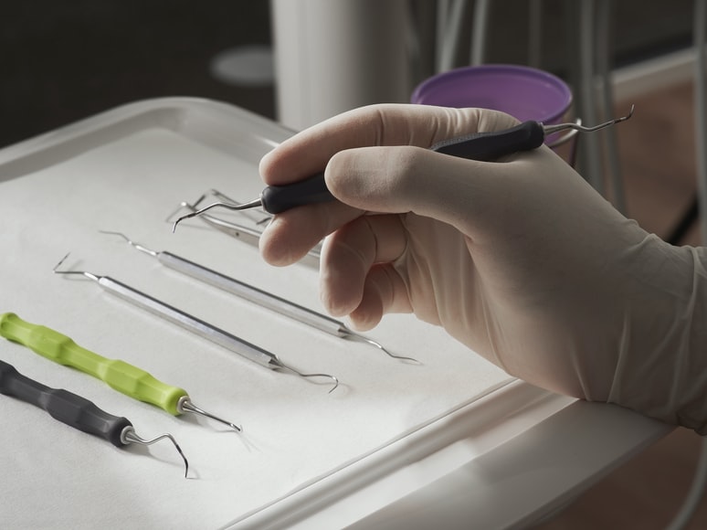 Image of dental instruments in dental practices for sale in Canada